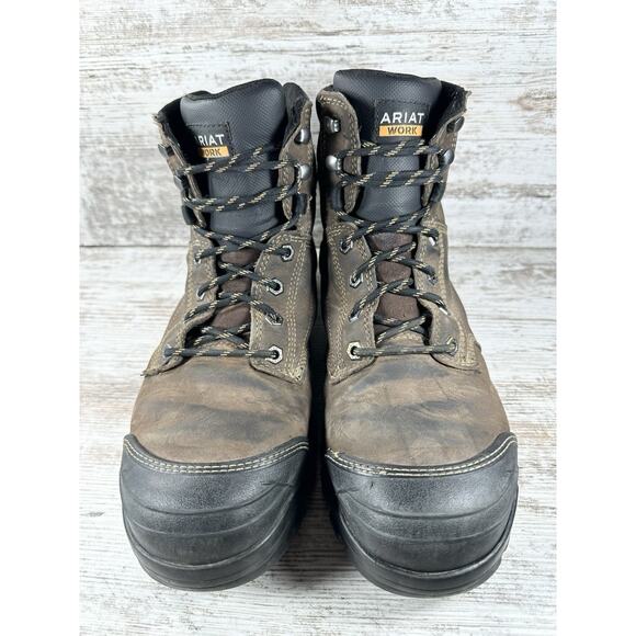 Mens Ariat Treadfast Brown Leather 6\